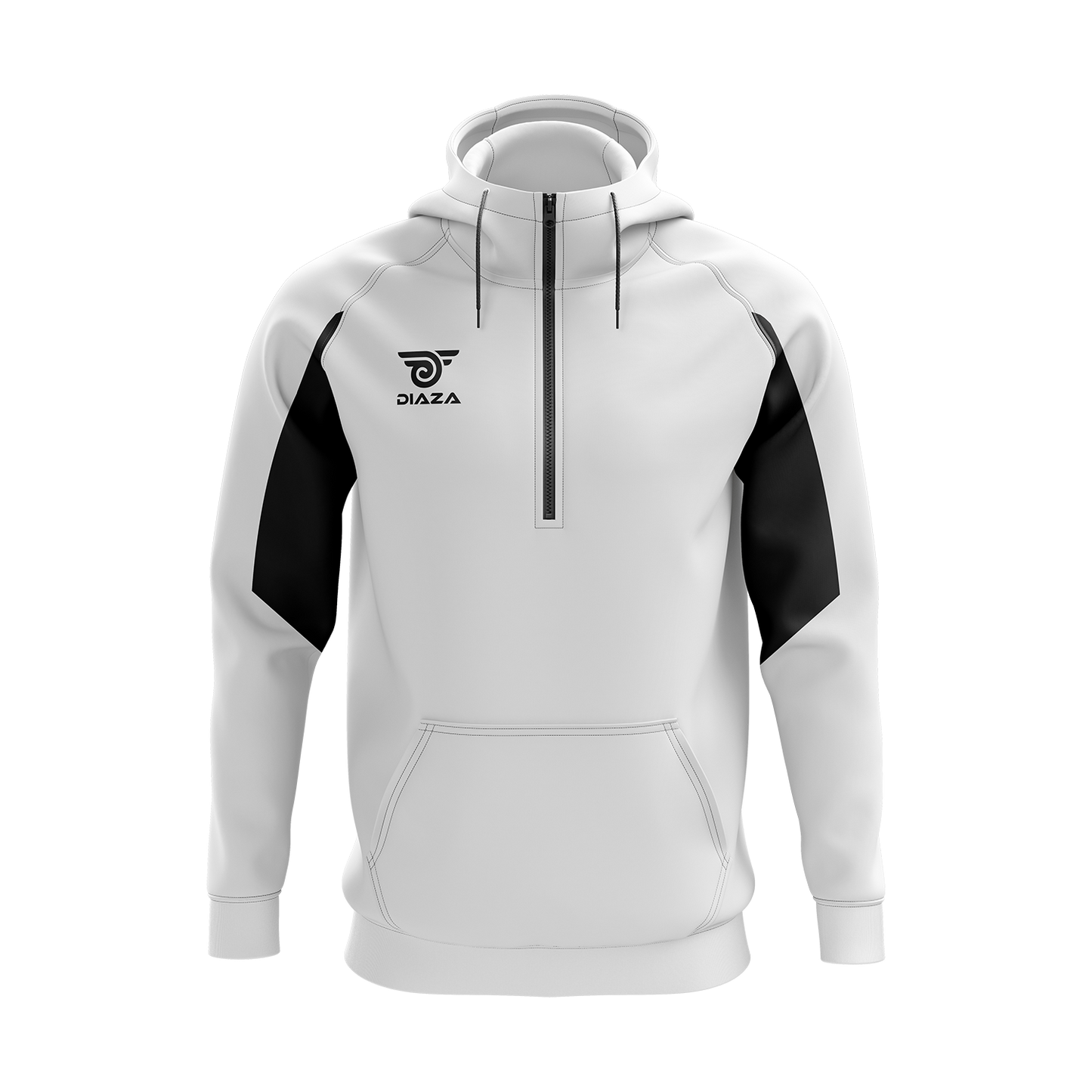 3/4 ZIP UP JACKET WITH HOODIE LEGACY WHITE
