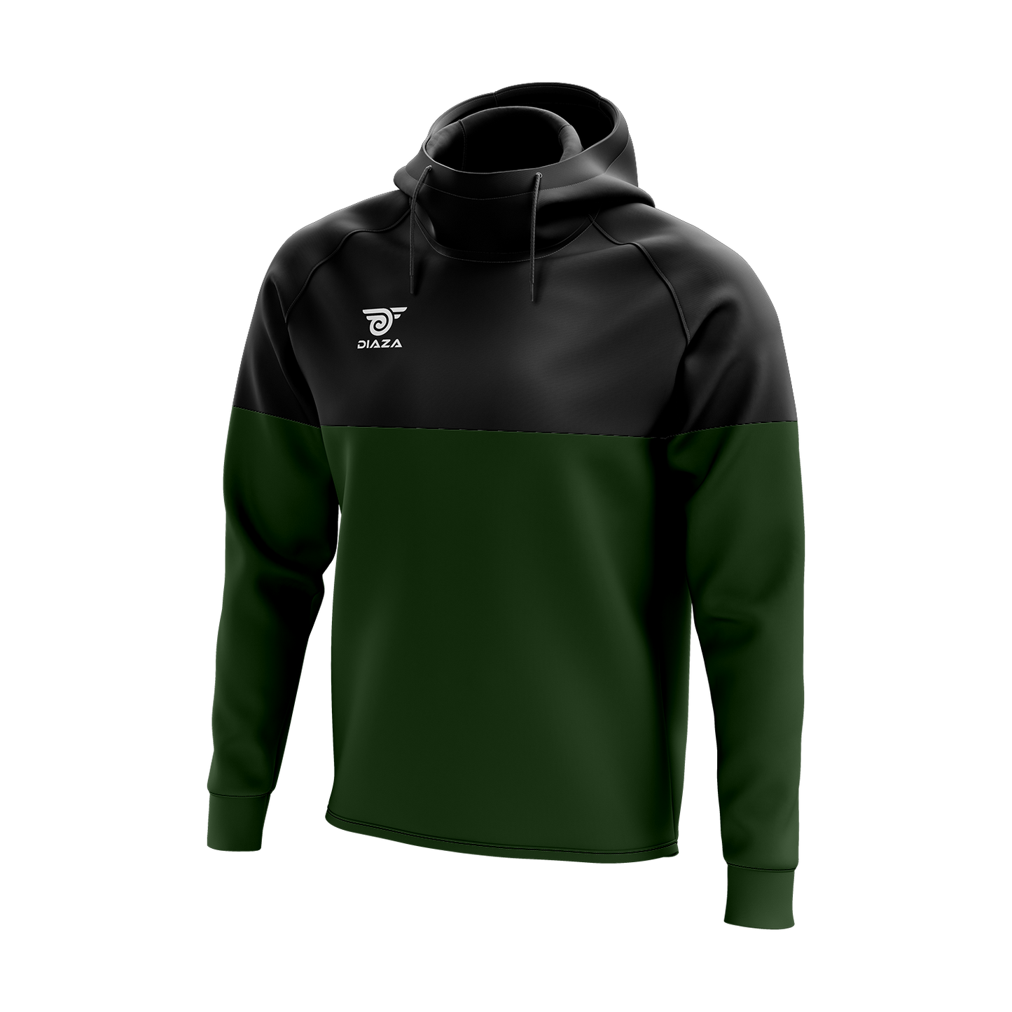 HIGH NECK HOODIE MOMENTUM GREEN