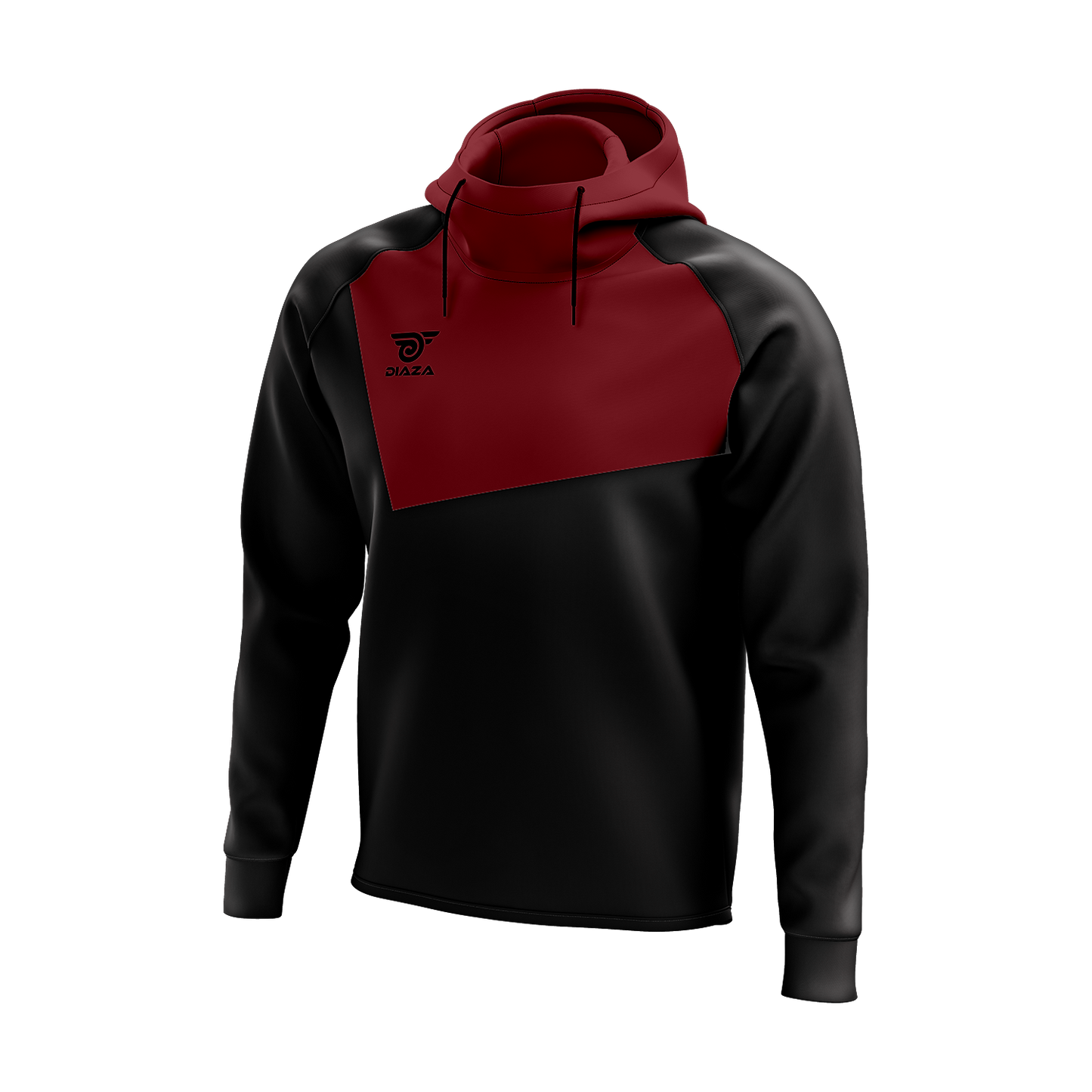 HIGH NECK HOODIE FROSTLINE RED