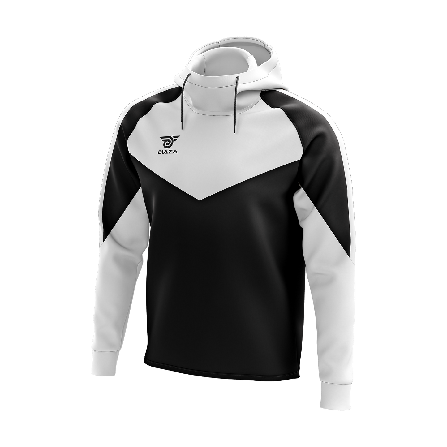 HIGH NECK HOODIE LAVA WHITE