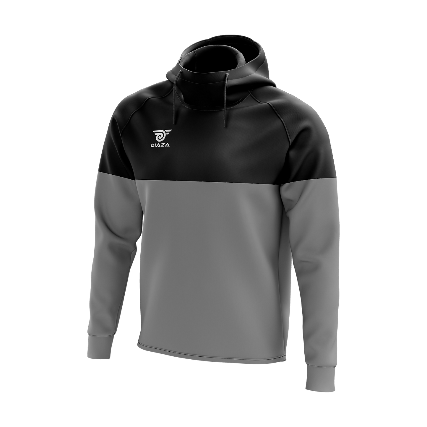 HIGH NECK HOODIE MOMENTUM GREY