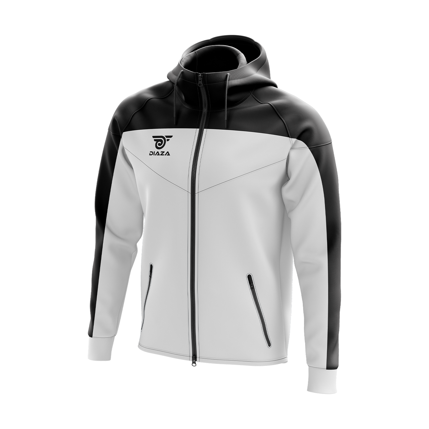 FULL ZIP UP JACKET ZONE WHITE