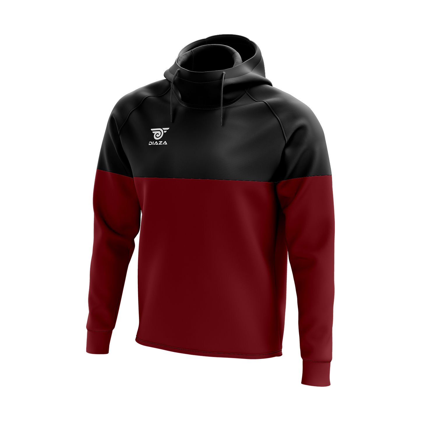 HIGH NECK HOODIE MOMENTUM RED