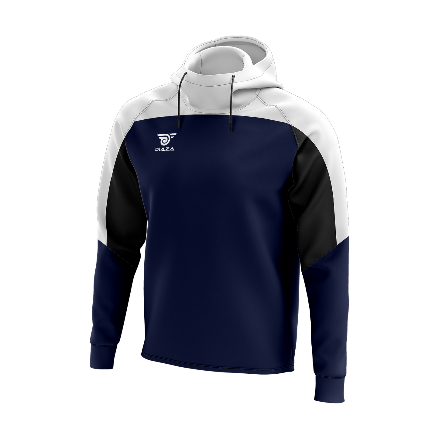 HIGH NECK HOODIE LEGACY BLUE