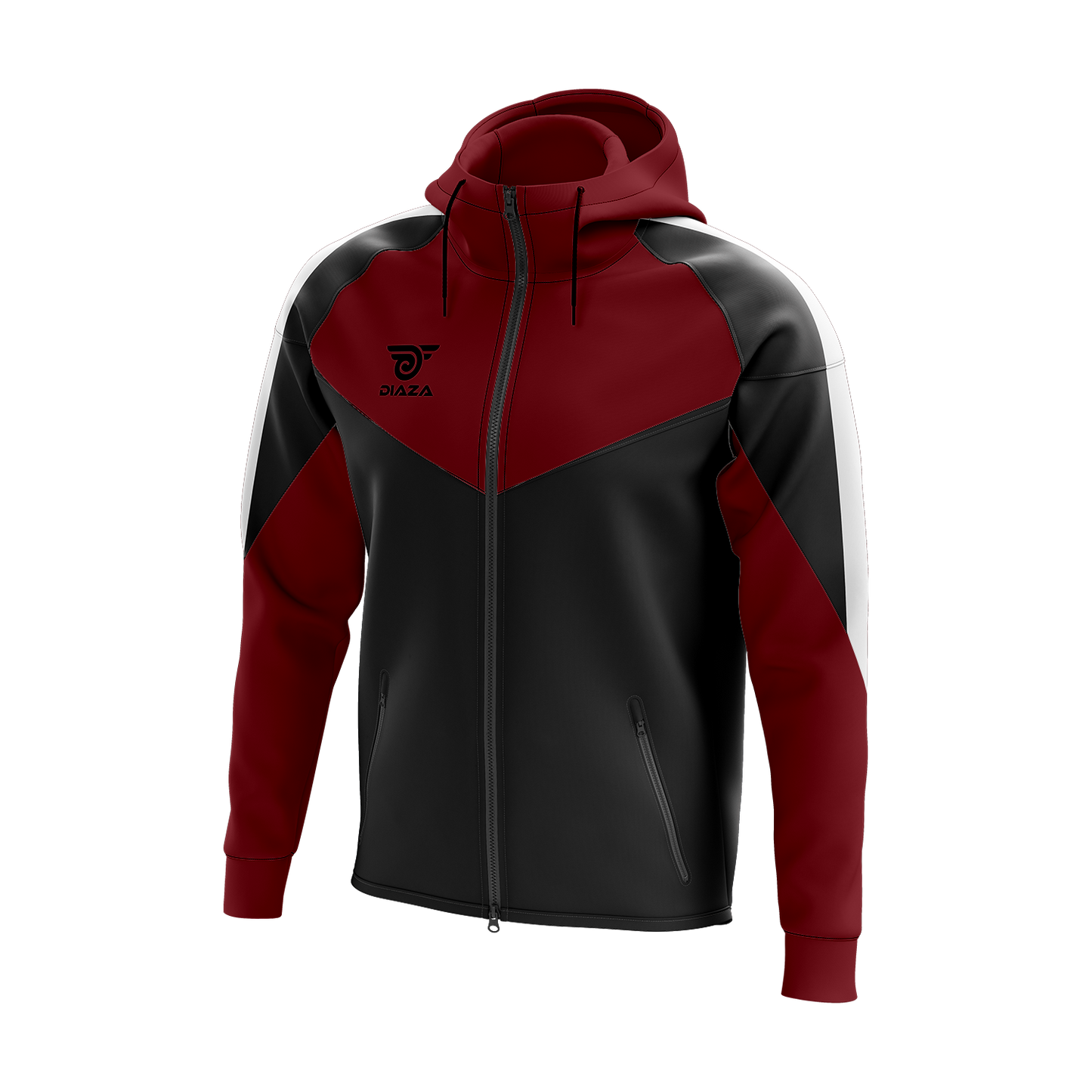 FULL ZIP UP JACKET LAVA RED