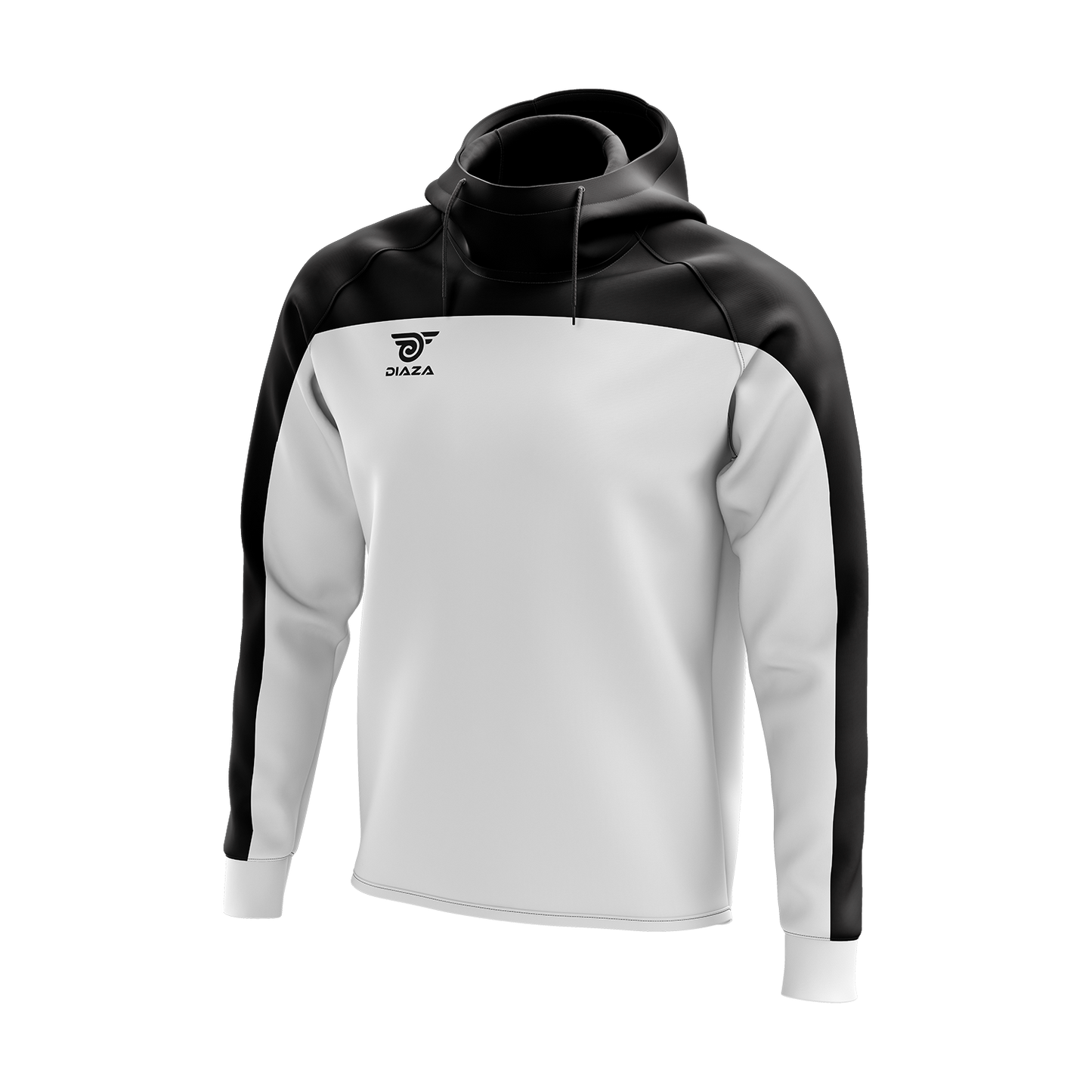 HIGH NECK HOODIE ZONE WHITE