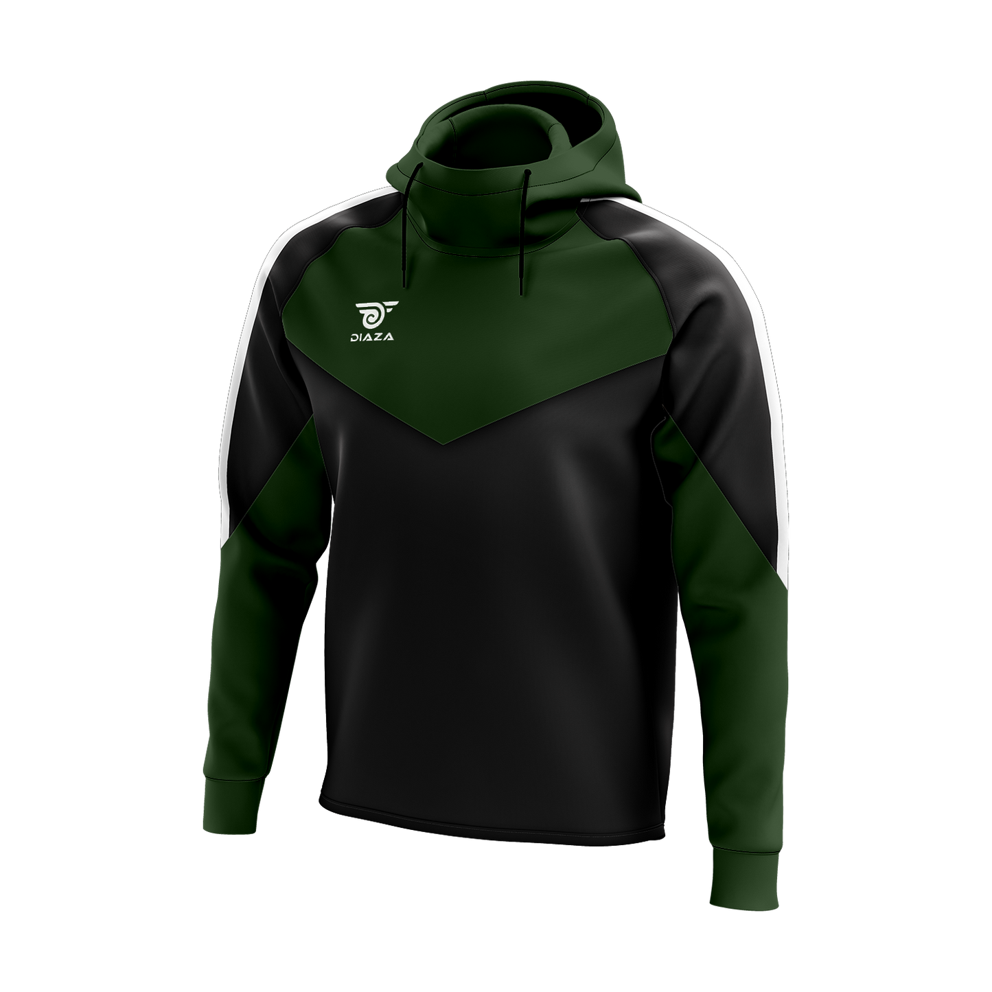 HIGH NECK HOODIE LAVA GREEN