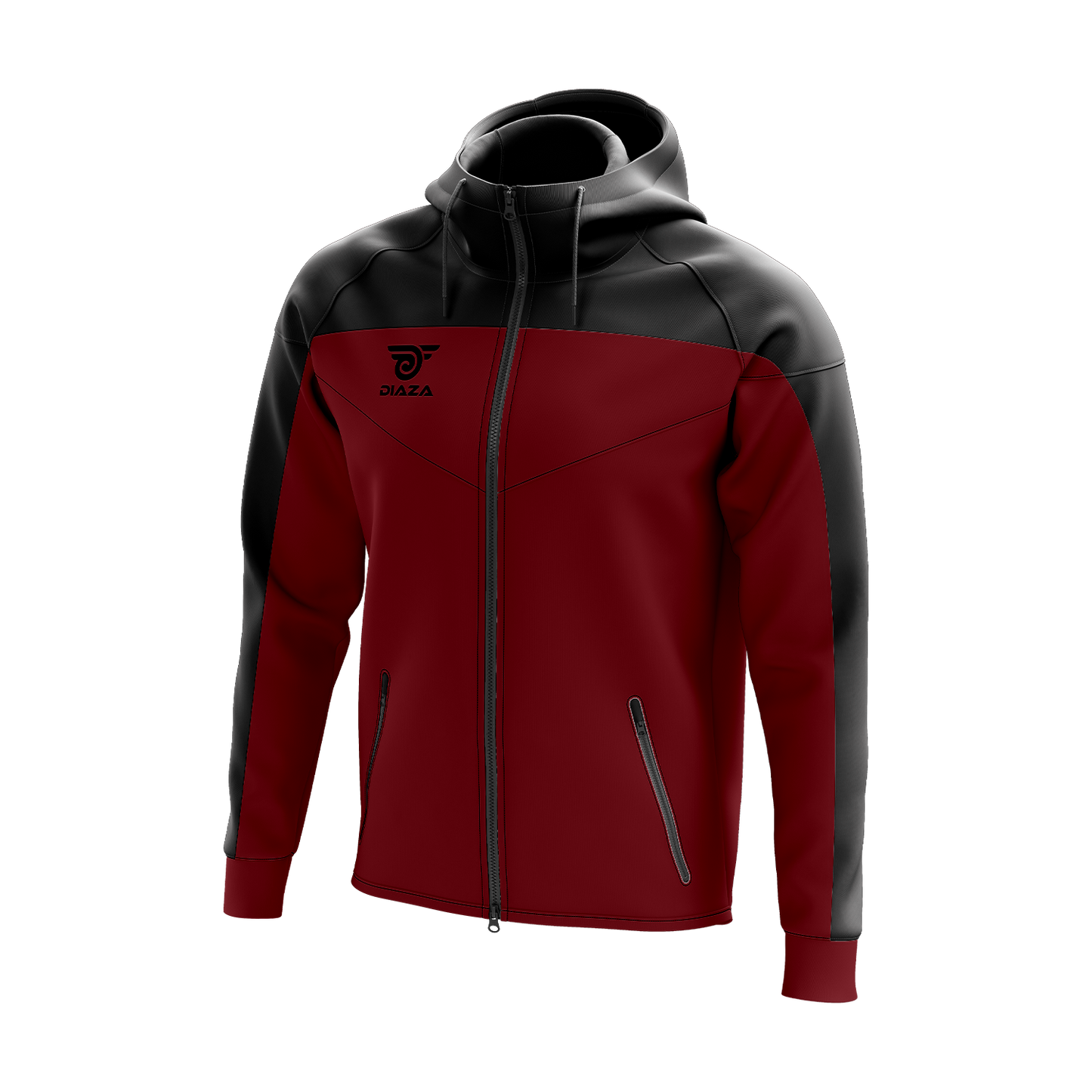 FULL ZIP UP JACKET ZONE RED