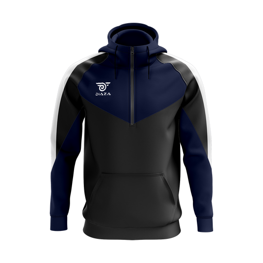 3/4 ZIP UP JACKET WITH HOODIE LAVA BLUE