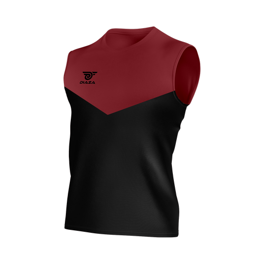 SLEEVELESS TRAINING LAVA WINE