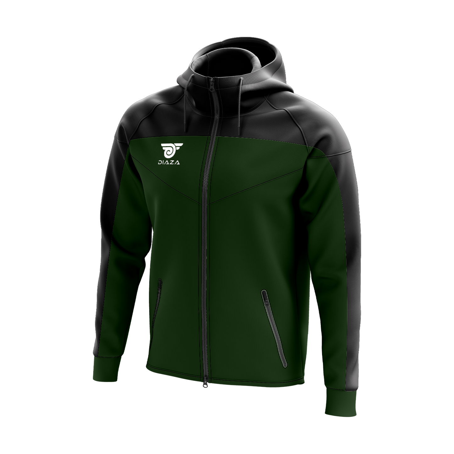 FULL ZIP UP JACKET ZONE GREEN