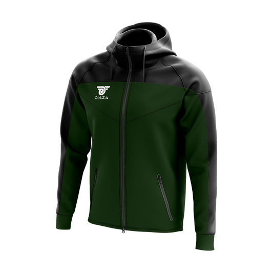 FULL ZIP UP JACKET ZONE GREEN