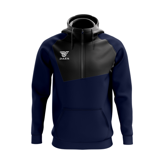 3/4 ZIP UP JACKET WITH HOODIE FROSTLINE BLUE