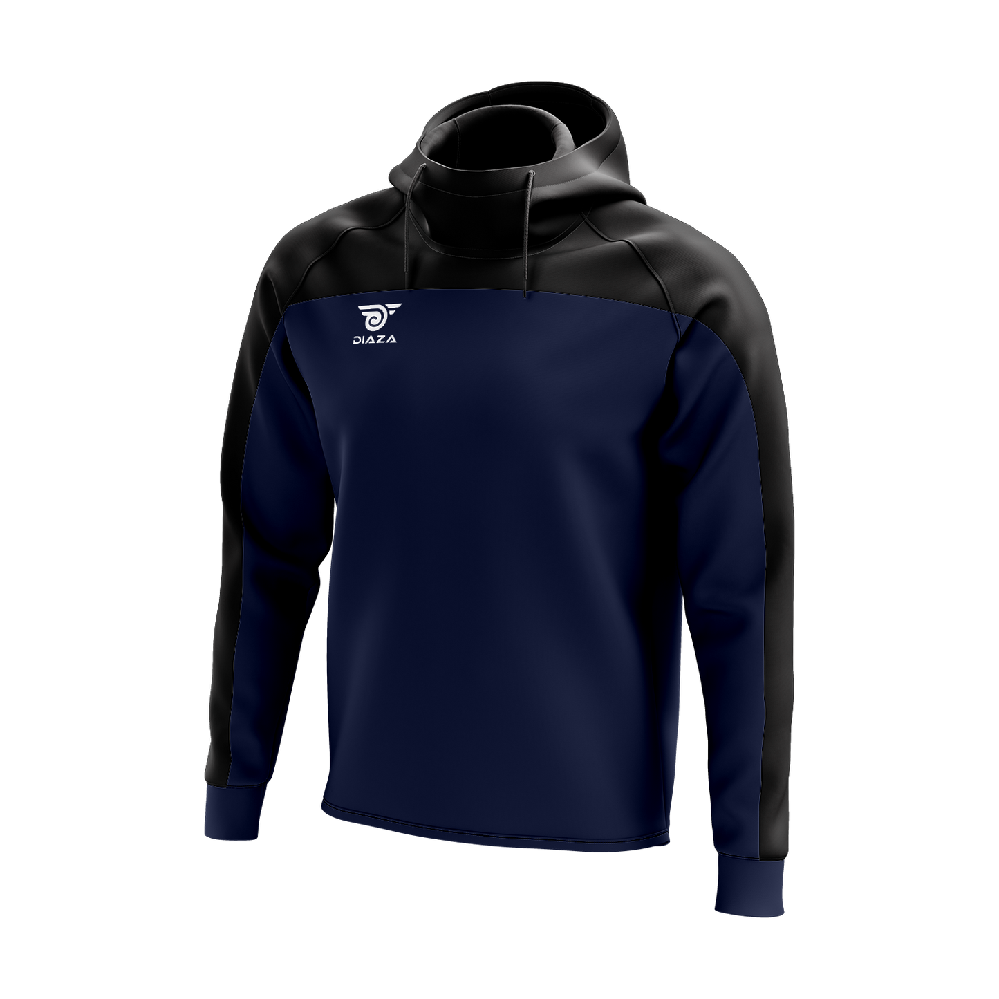 HIGH NECK HOODIE ZONE BLUE