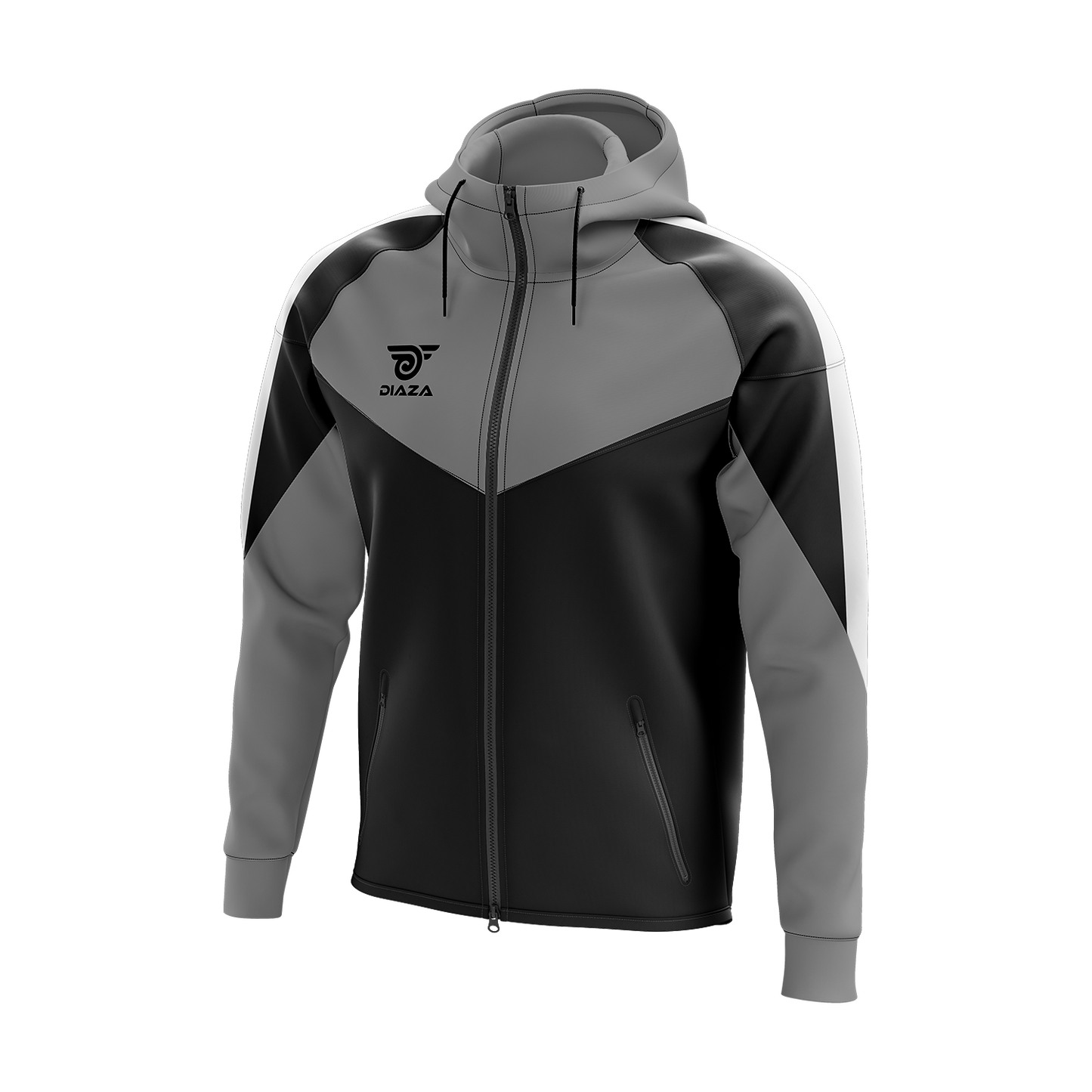 FULL ZIP UP JACKET LAVA GREY
