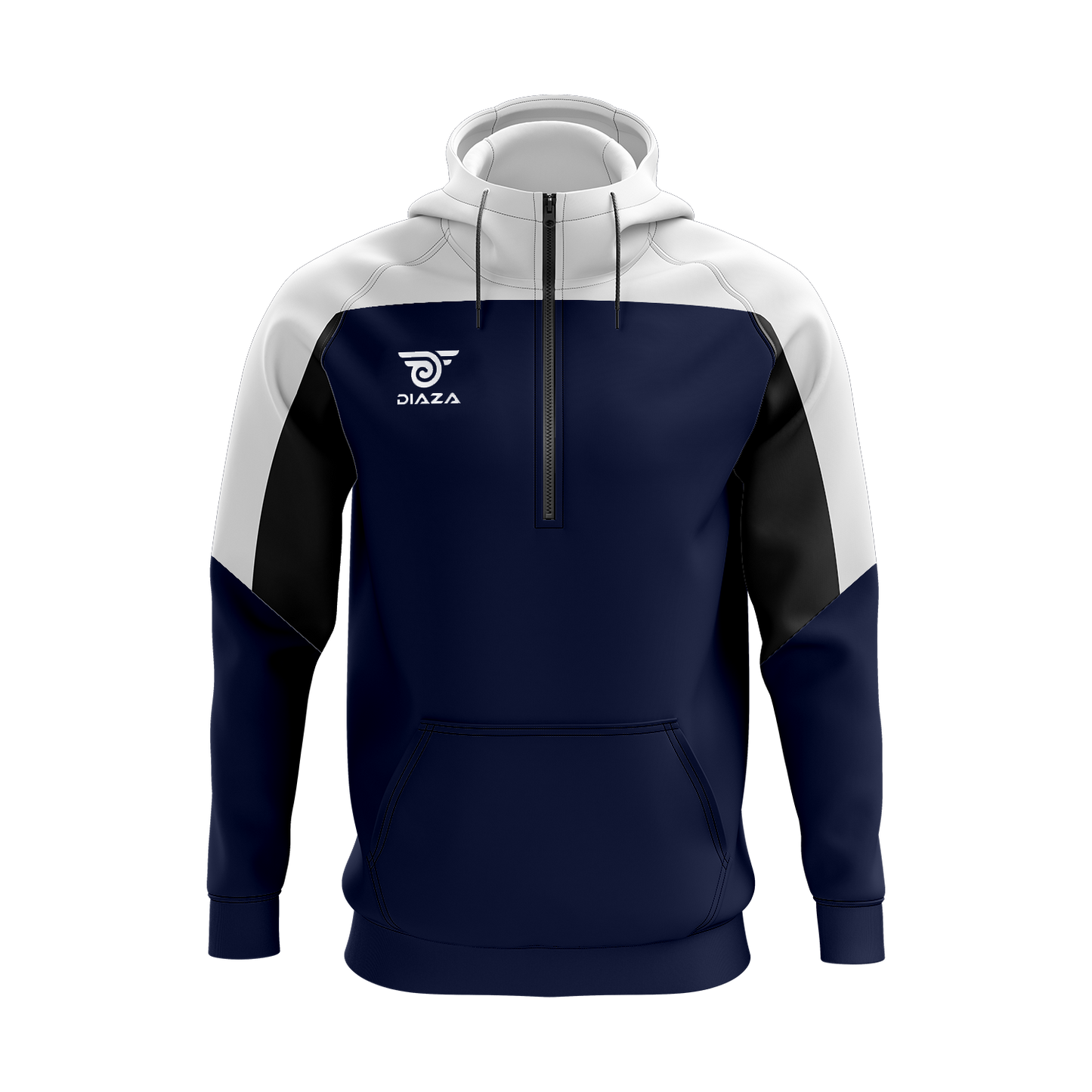 3/4 ZIP UP JACKET WITH HOODIE LEGACY BLUE