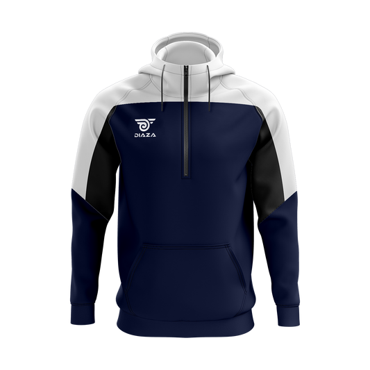 3/4 ZIP UP JACKET WITH HOODIE LEGACY BLUE