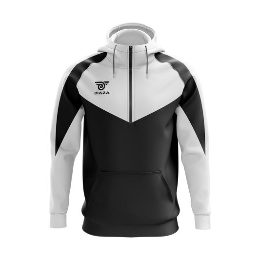 3/4 ZIP UP JACKET WITH HOODIE LAVA WHITE
