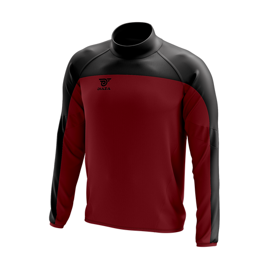 HIGH NECK SWEATER ZONE RED