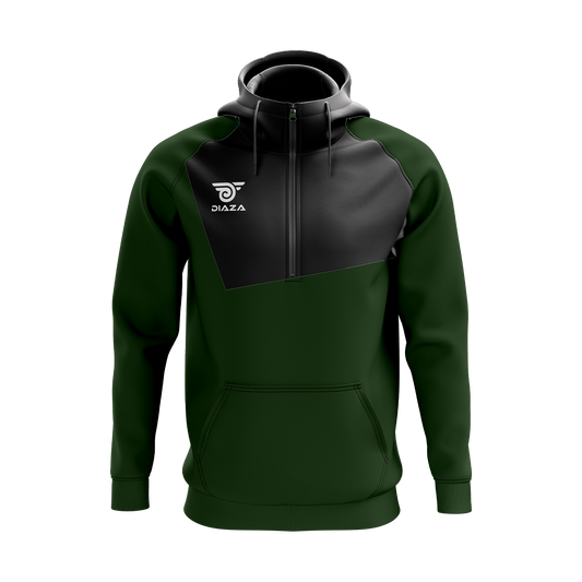 3/4 ZIP UP JACKET WITH HOODIE FROSTLINE GREEN