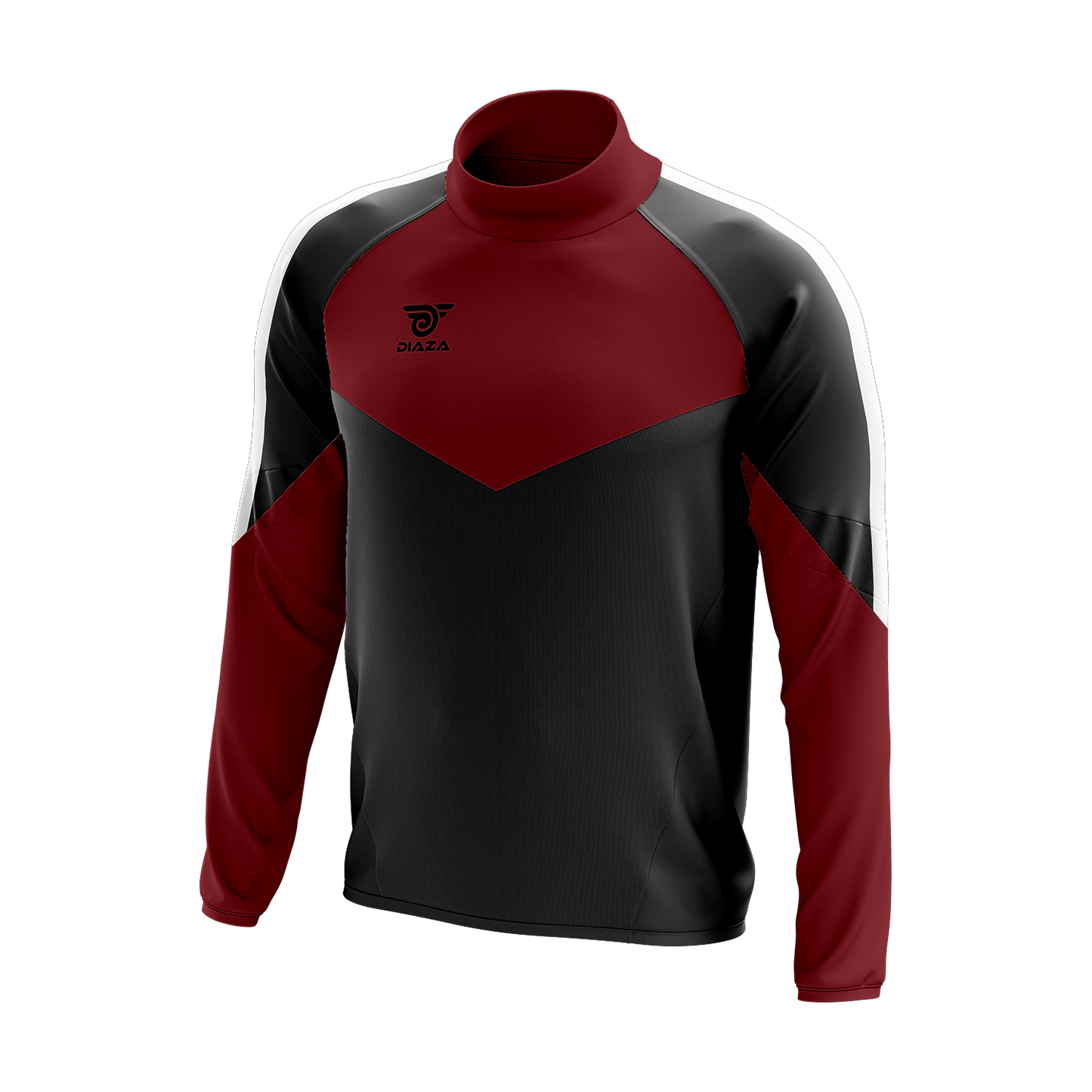 HIGH NECK SWEATER LAVA RED