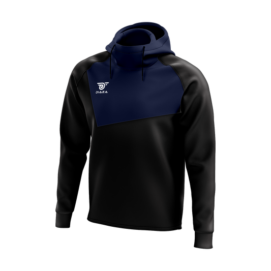 HIGH NECK HOODIE FROSTLINE BLUE