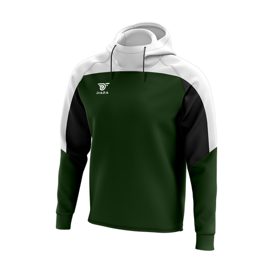 HIGH NECK HOODIE LEGACY GREEN