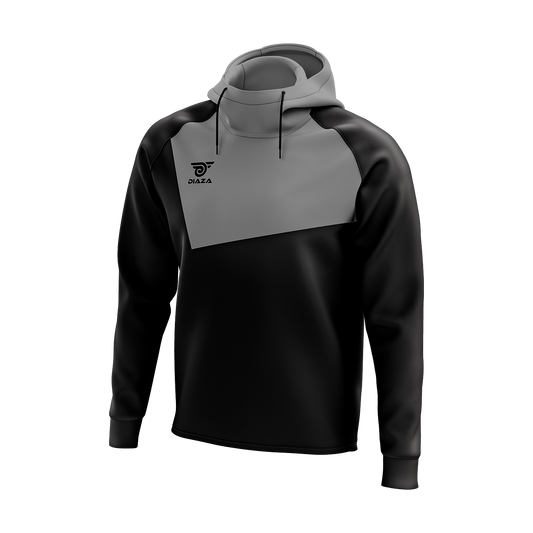 HIGH NECK HOODIE FROSTLINE GREY