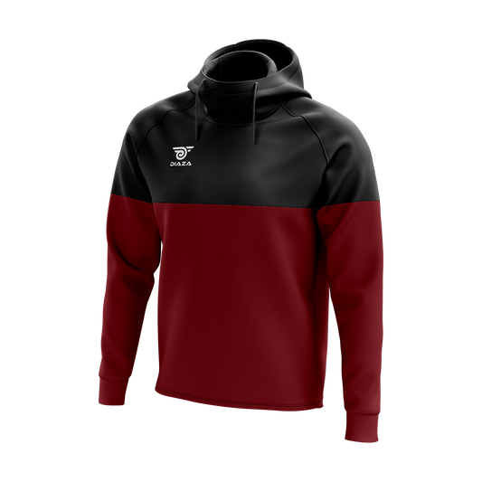 HIGH NECK HOODIE MOMENTUM RED