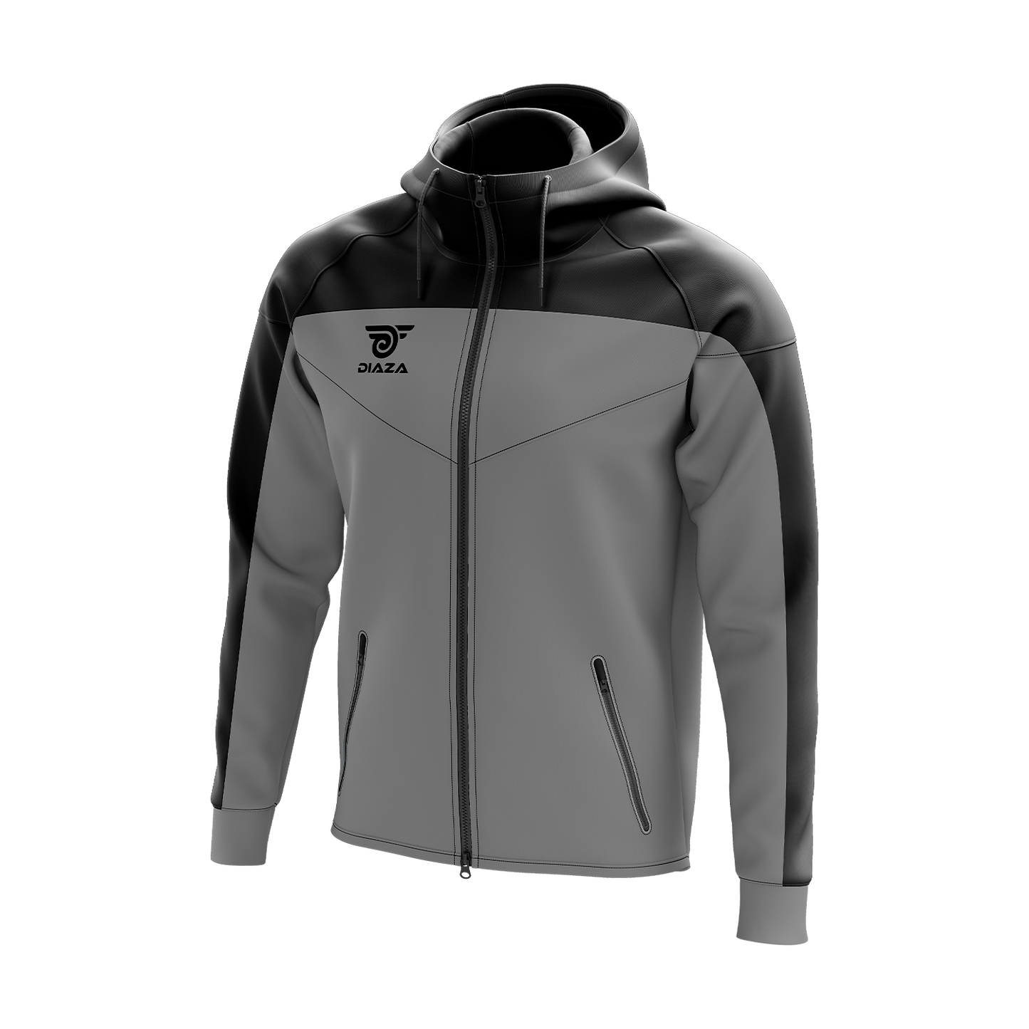 FULL ZIP UP JACKET ZONE GREY