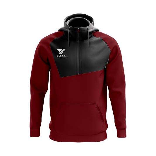 3/4 ZIP UP JACKET WITH HOODIE FROSTLINE RED