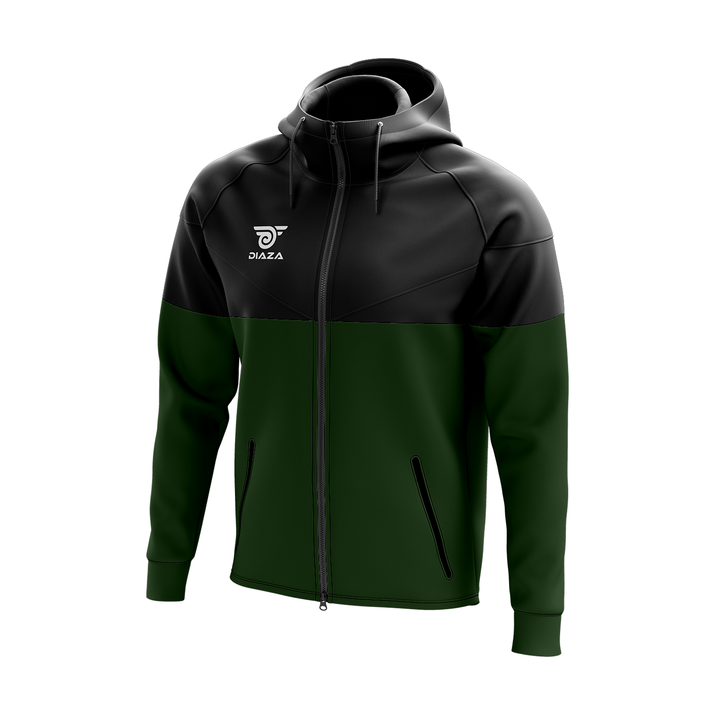 FULL ZIP UP JACKET MOMENTUM GREEN