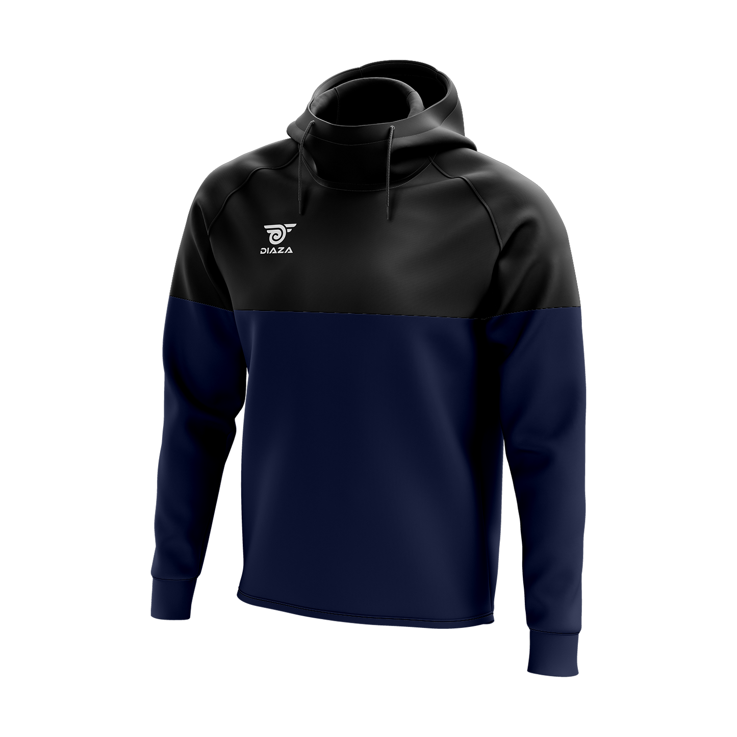 HIGH NECK HOODIE MOMENTUM BLUE