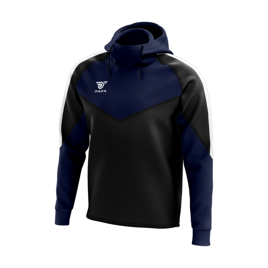 HIGH NECK HOODIE LAVA BLUE
