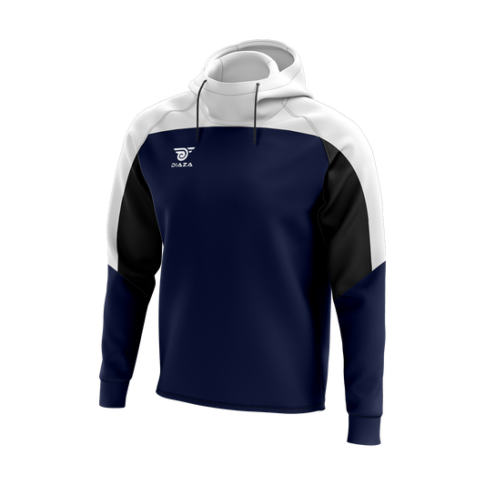 HIGH NECK HOODIE LEGACY BLUE