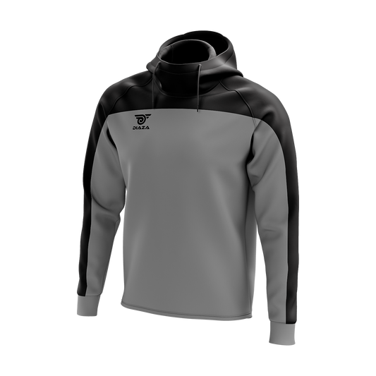 HIGH NECK HOODIE ZONE GREY