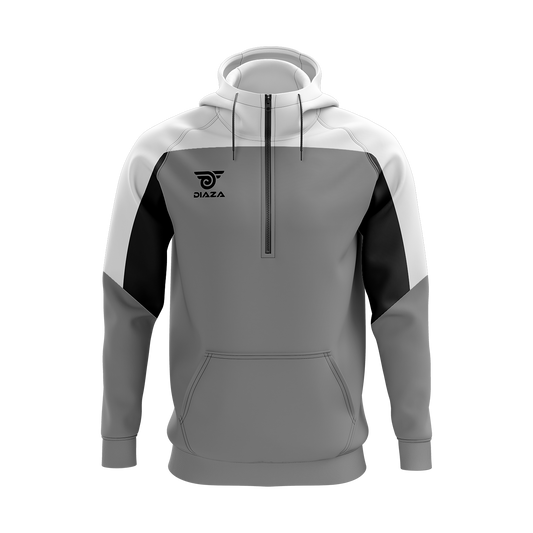 3/4 ZIP UP JACKET WITH HOODIE LEGACY GREY