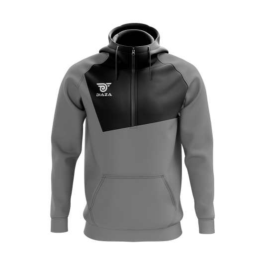 3/4 ZIP UP JACKET WITH HOODIE FROSTLINE GREY