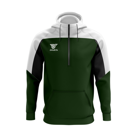 3/4 ZIP UP JACKET WITH HOODIE LEGACY GREEN