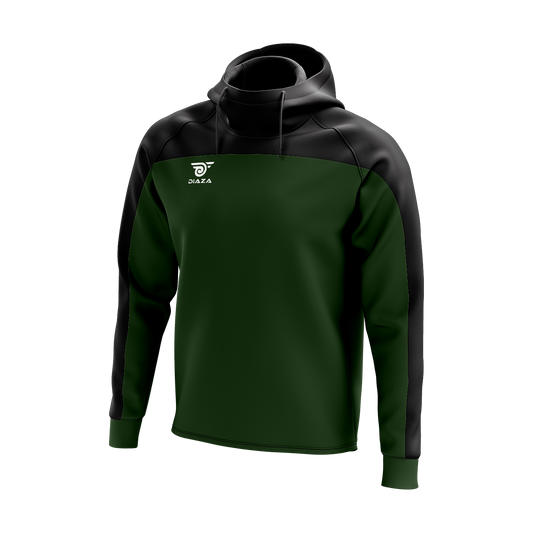 HIGH NECK HOODIE ZONE GREEN