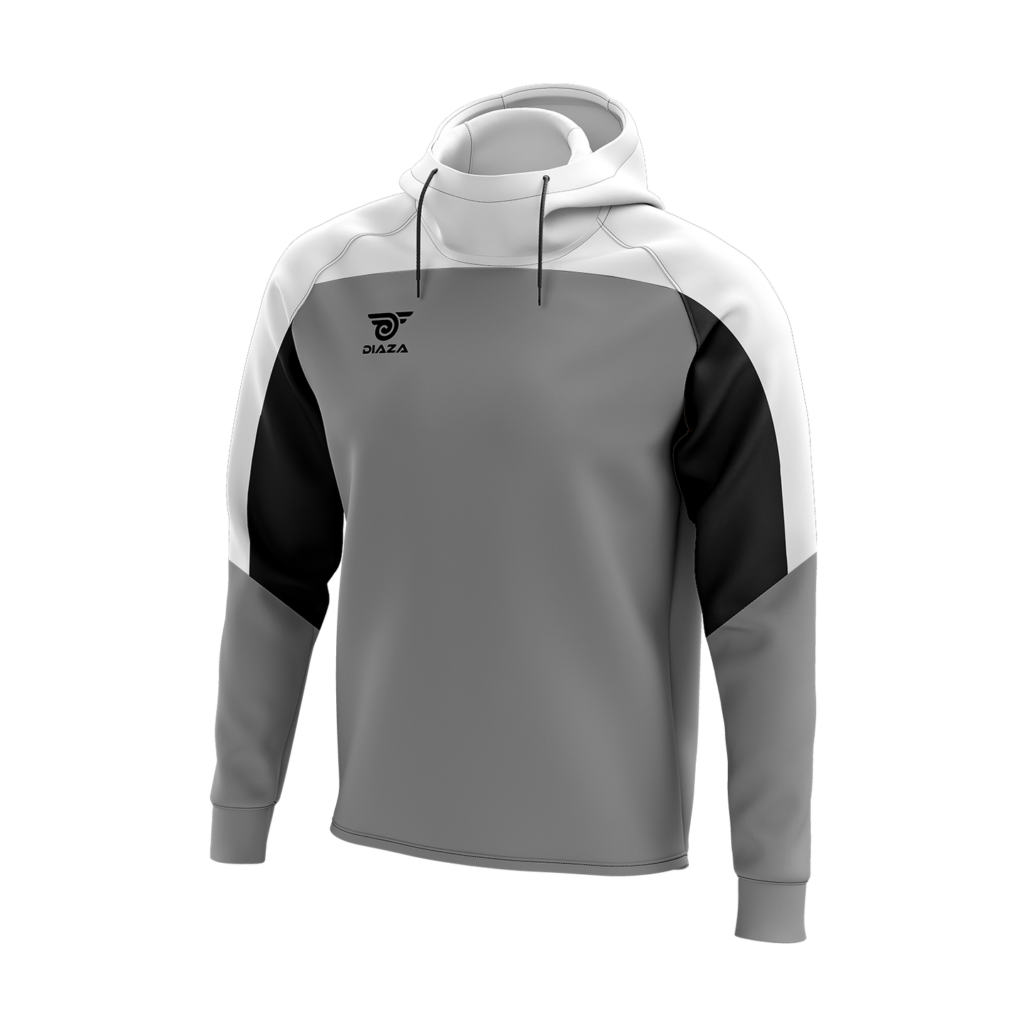 HIGH NECK HOODIE LEGACY GREY