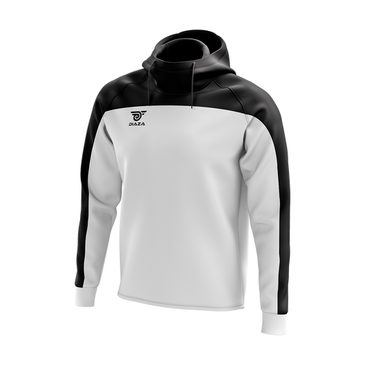 HIGH NECK HOODIE ZONE WHITE