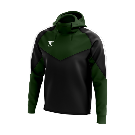 HIGH NECK HOODIE LAVA GREEN