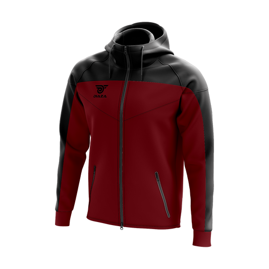 FULL ZIP UP JACKET ZONE RED